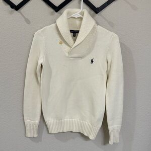Ralph Lauren Cream Shawl Collar Sweater, XS/S